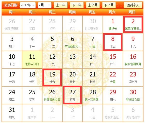 2017年7月那幾天適合裝修，7月裝修吉日